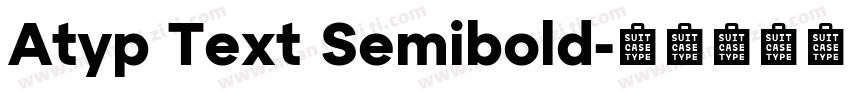 Atyp Text Semibold字体转换